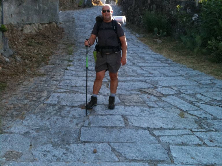 [Translate to Poland - Polish:] Patient on his way to the Camino de Santiago route