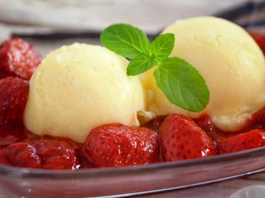 Kremowy mrożony jogurt