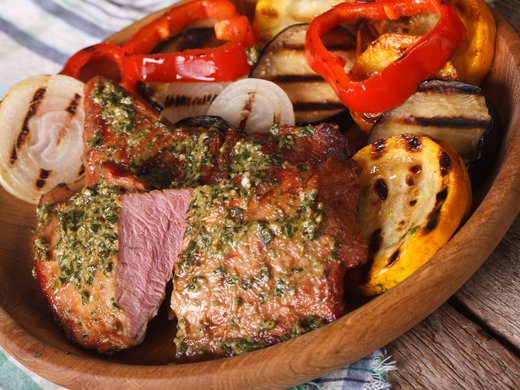 Mięso marynowane w pesto